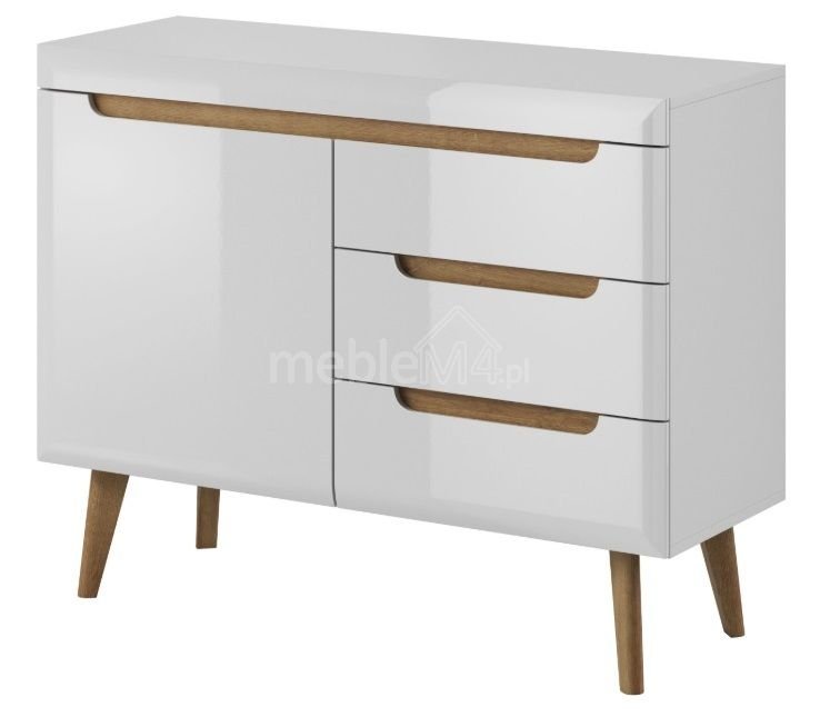 Nordi NKSZ107 chest of drawers - glossy white