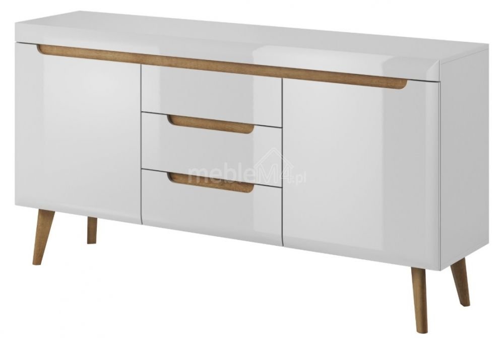 Nordi NKSZ160 chest of drawers - glossy white