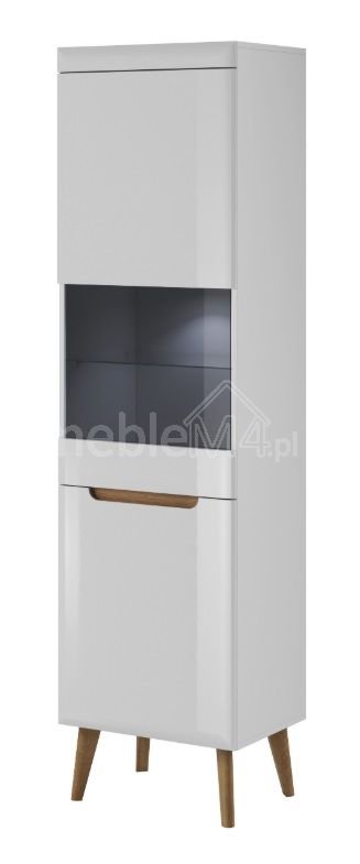 Nordi NWT53 display cabinet – glossy white