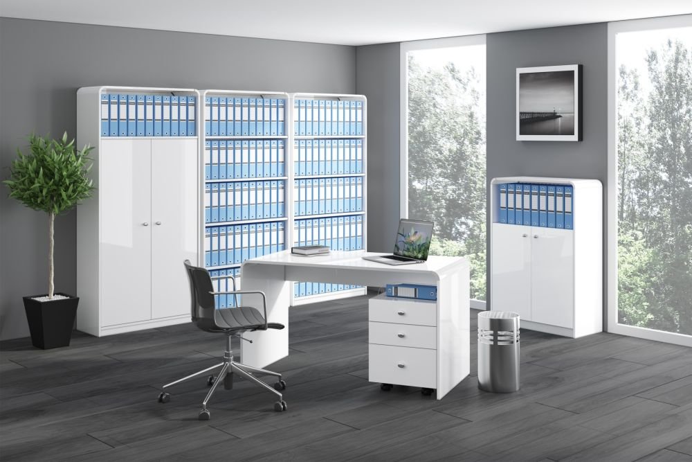 MILANO white glossy shelf - Image 2