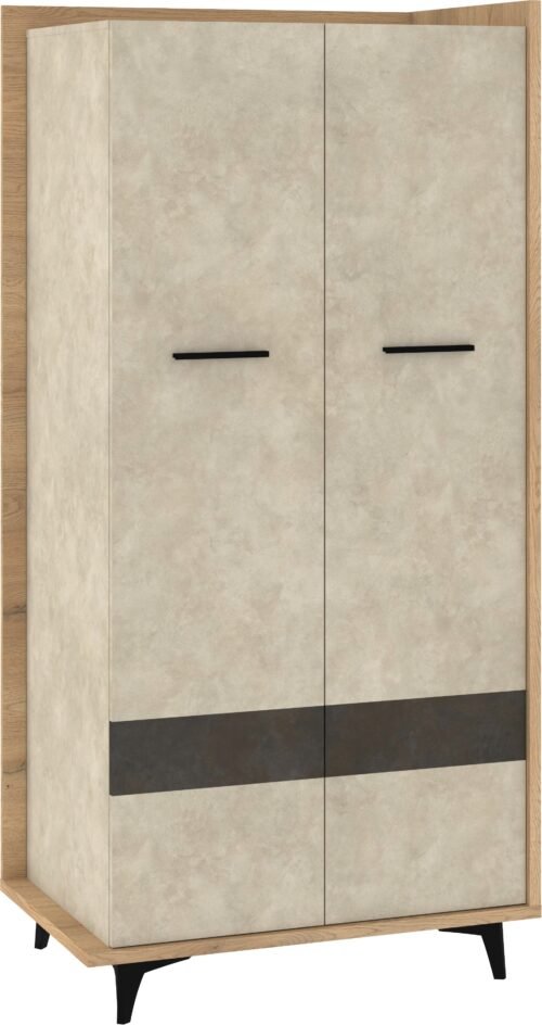 BOX 10 furniture wardrobe for hallway, living room, bedroom, oak, cremona, granada, almond color