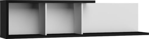 HYBRID 13 furniture wall shelf for living room, black and whiteHYBRID