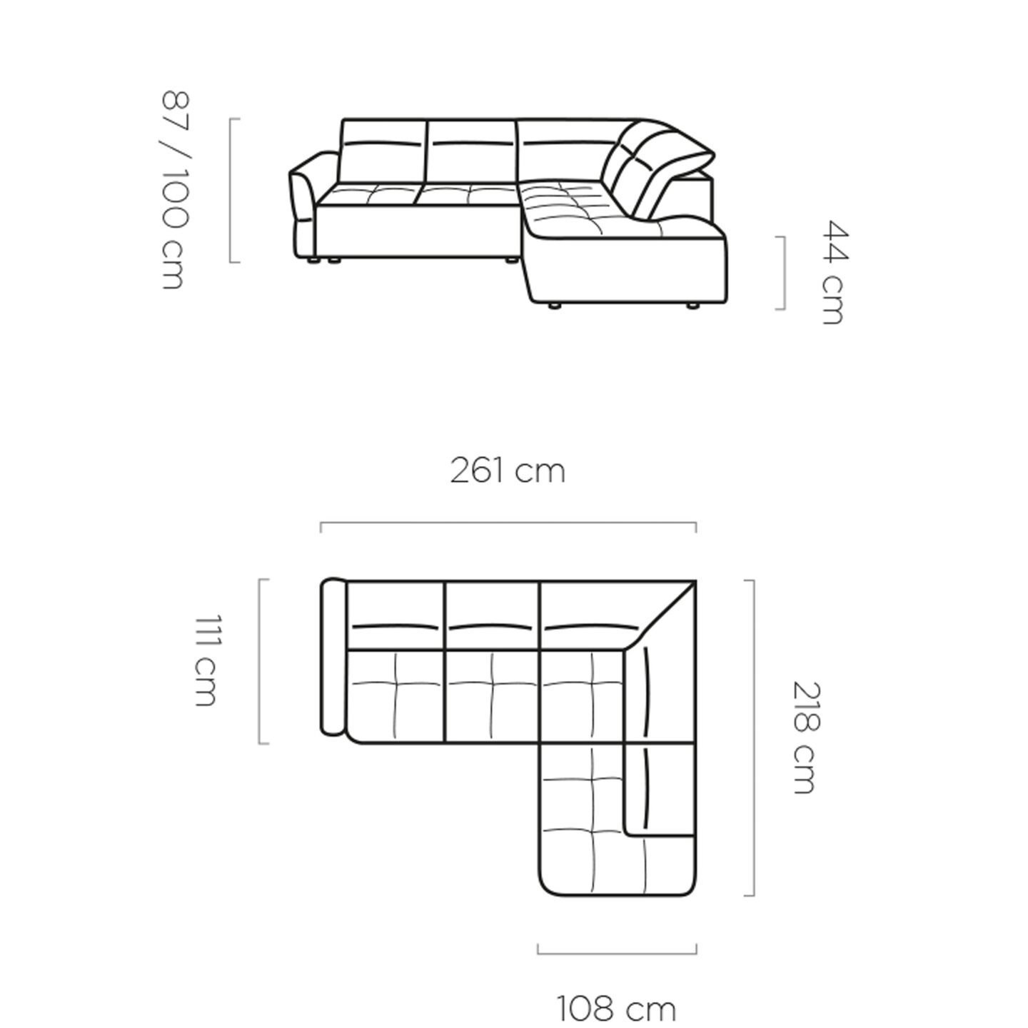 Murillo L Gr1 electric corner sofa - Image 5