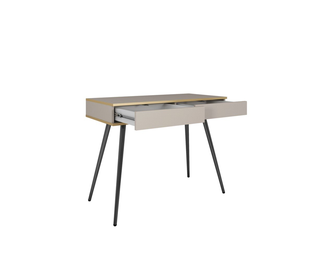 Oro T102 black grooved MDF console chest with drawers - Image 4