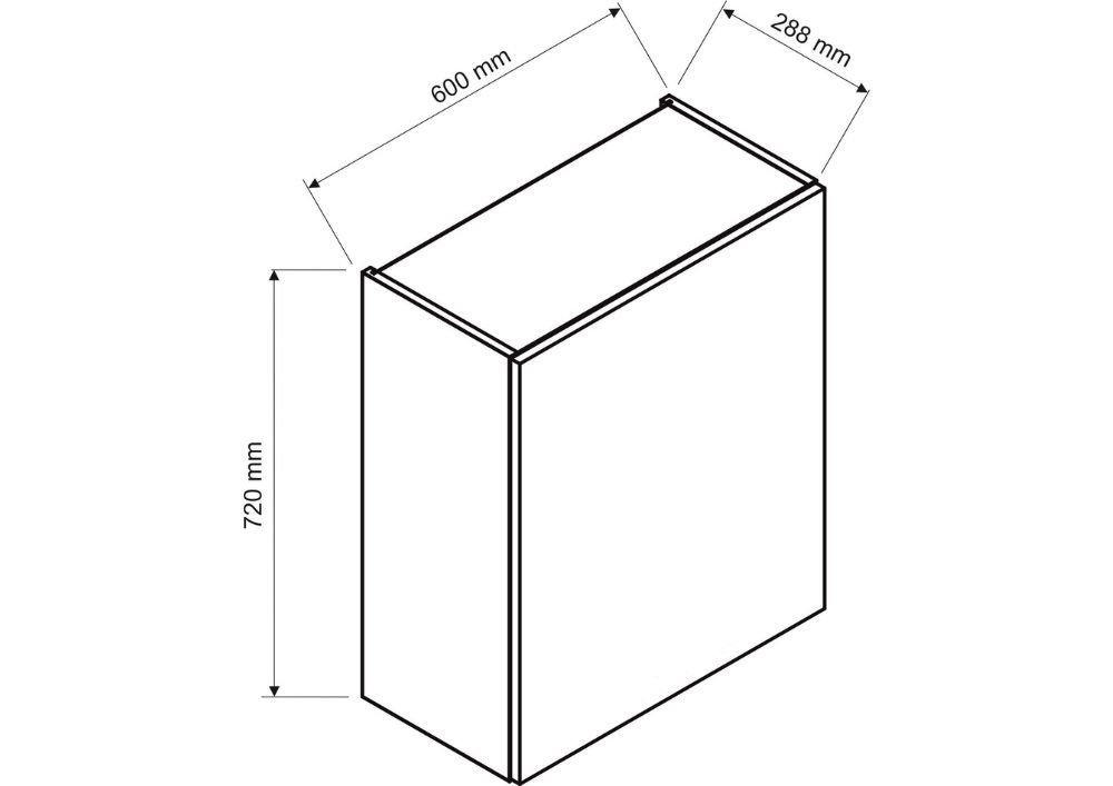 Wall cabinet 60 cm Isabel W60 P/L - Image 3