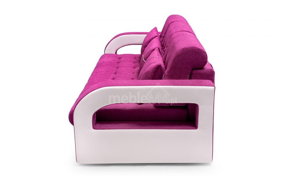 Nina sofa bed with cushions and pouf - Image 4