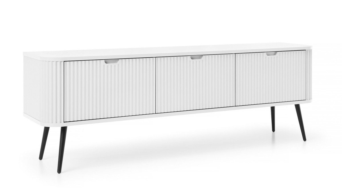 Zova RTV-168 milled table cabinet, white
