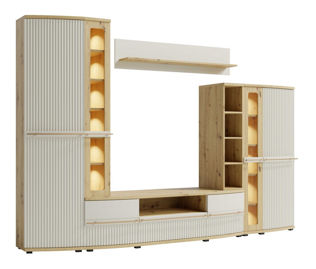 Chest of drawers with grooved fronts Candy C12 - Image 4
