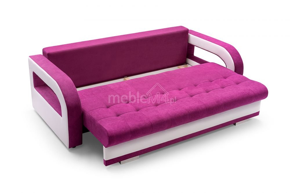 Nina sofa bed with cushions and pouf - Image 6