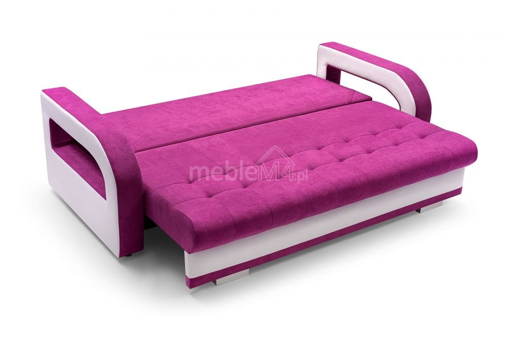 Nina sofa bed with cushions and pouf - Image 7