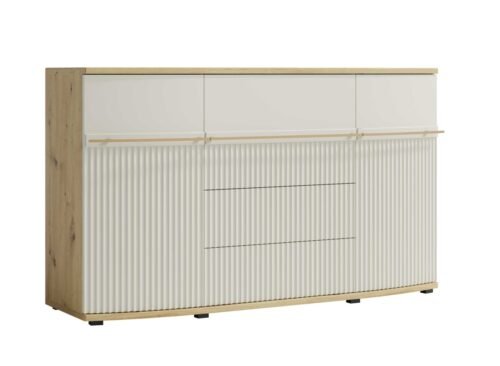 Chest of drawers with grooved fronts Candy C12