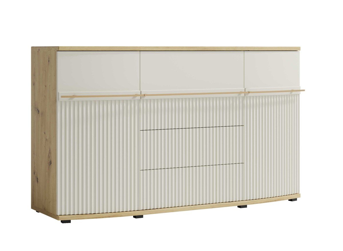 Chest of drawers with grooved fronts Candy C12