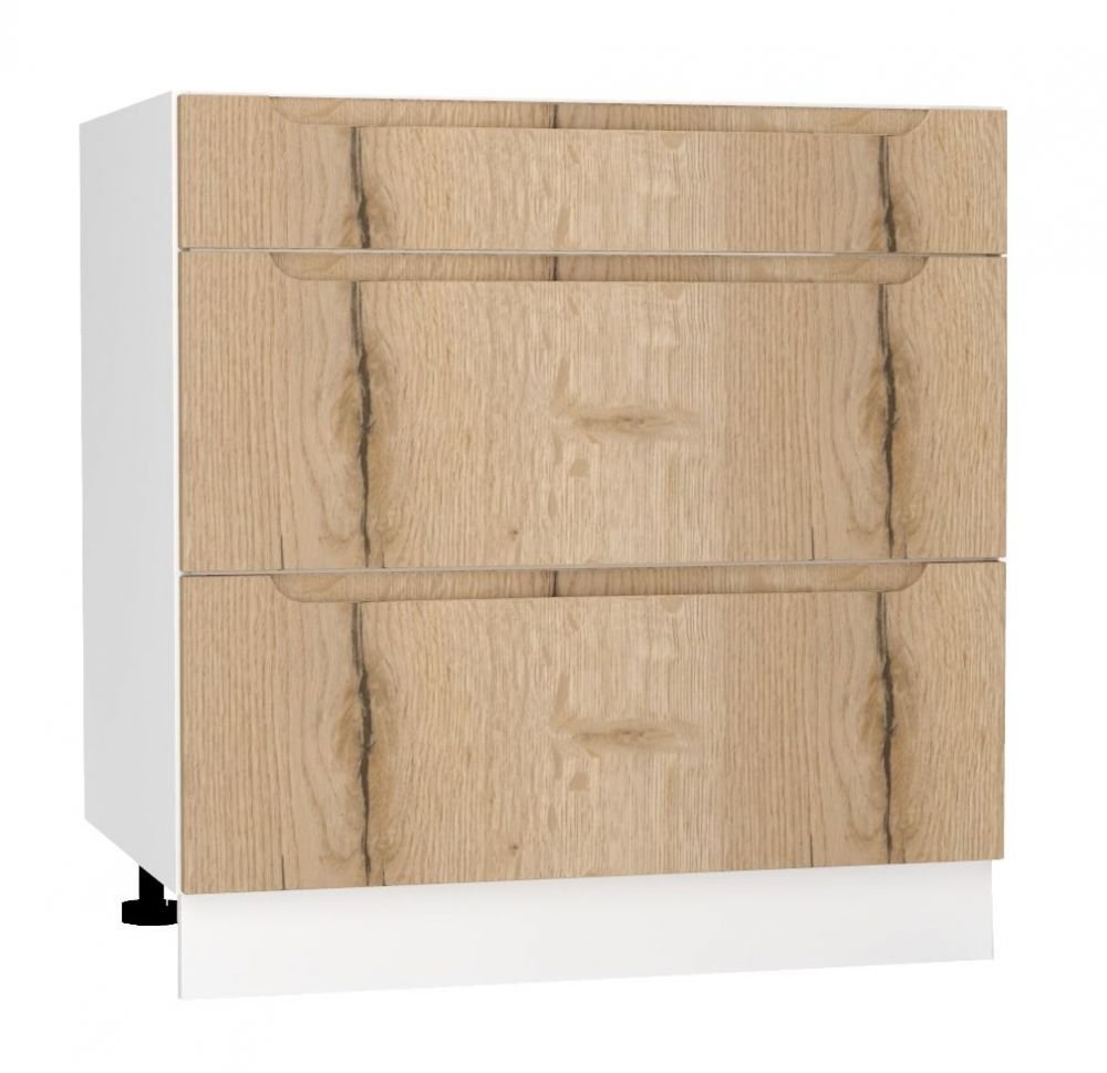 Base cabinet 80 cm with drawers D80S/3 Zoya
