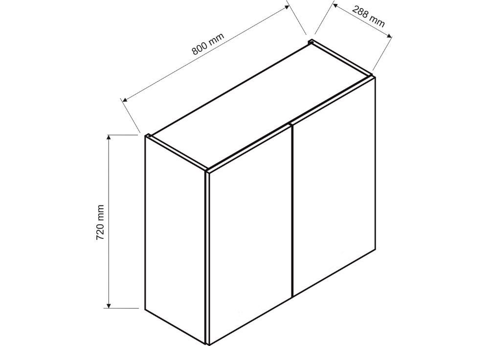 Wall cabinet 80 cm Isabel W80 - Image 3