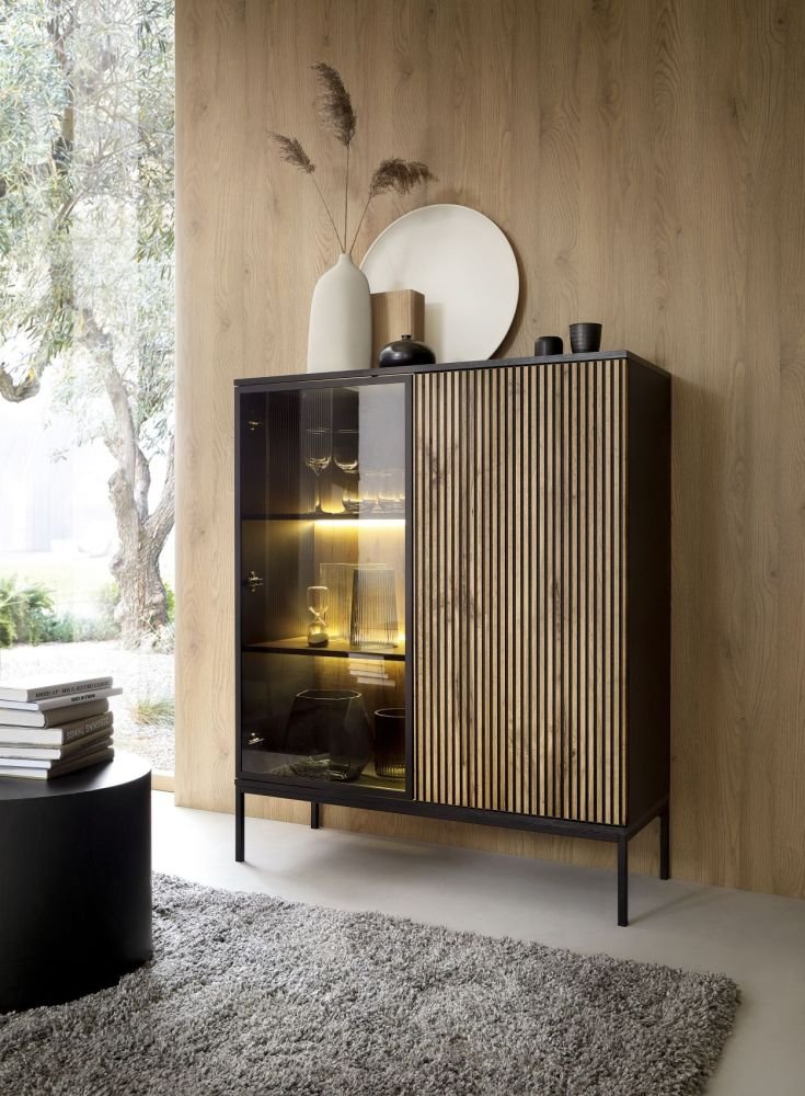 Charming loft-style bedside table with lighting Sento S54 - Image 5