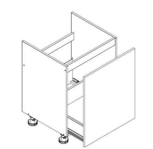 Base cabinet 60 cm under the sink, drawer D60ZL S/1 Adele