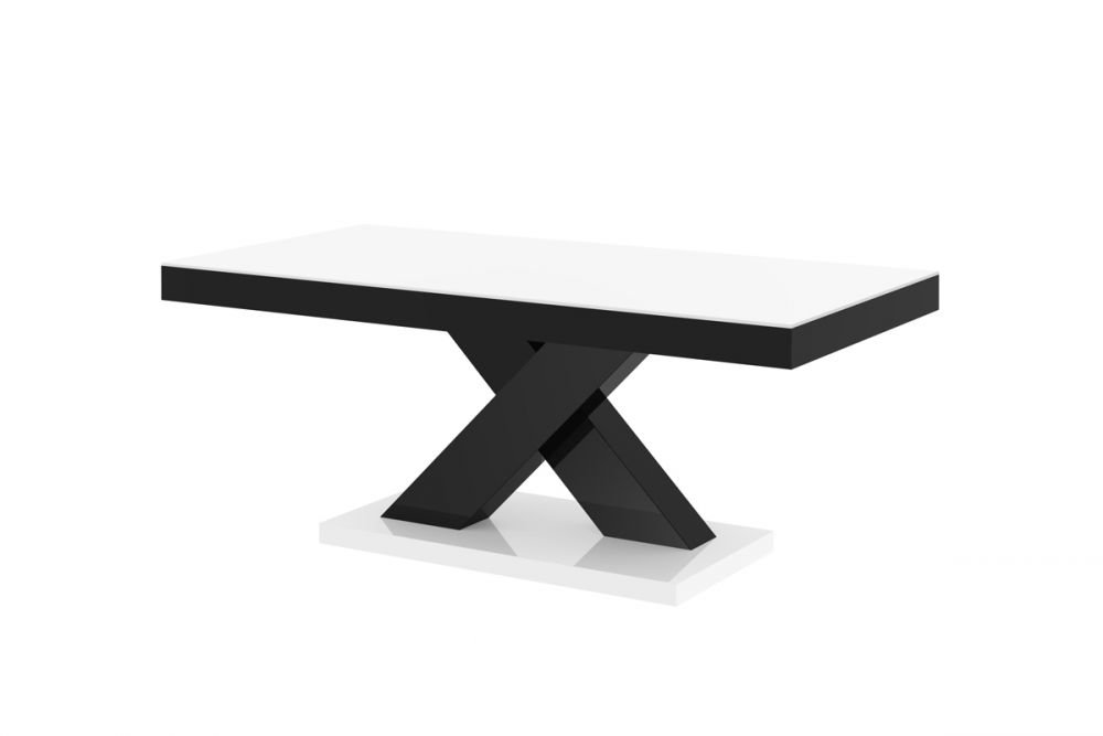 XENON MINI 120x60 coffee table, glossy white/glossy black