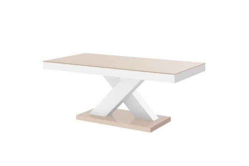 XENON MINI coffee table 120×60 cappuccino/glossy white