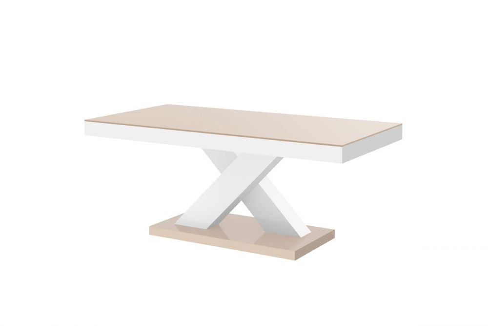 XENON MINI coffee table 120x60 cappuccino/glossy white