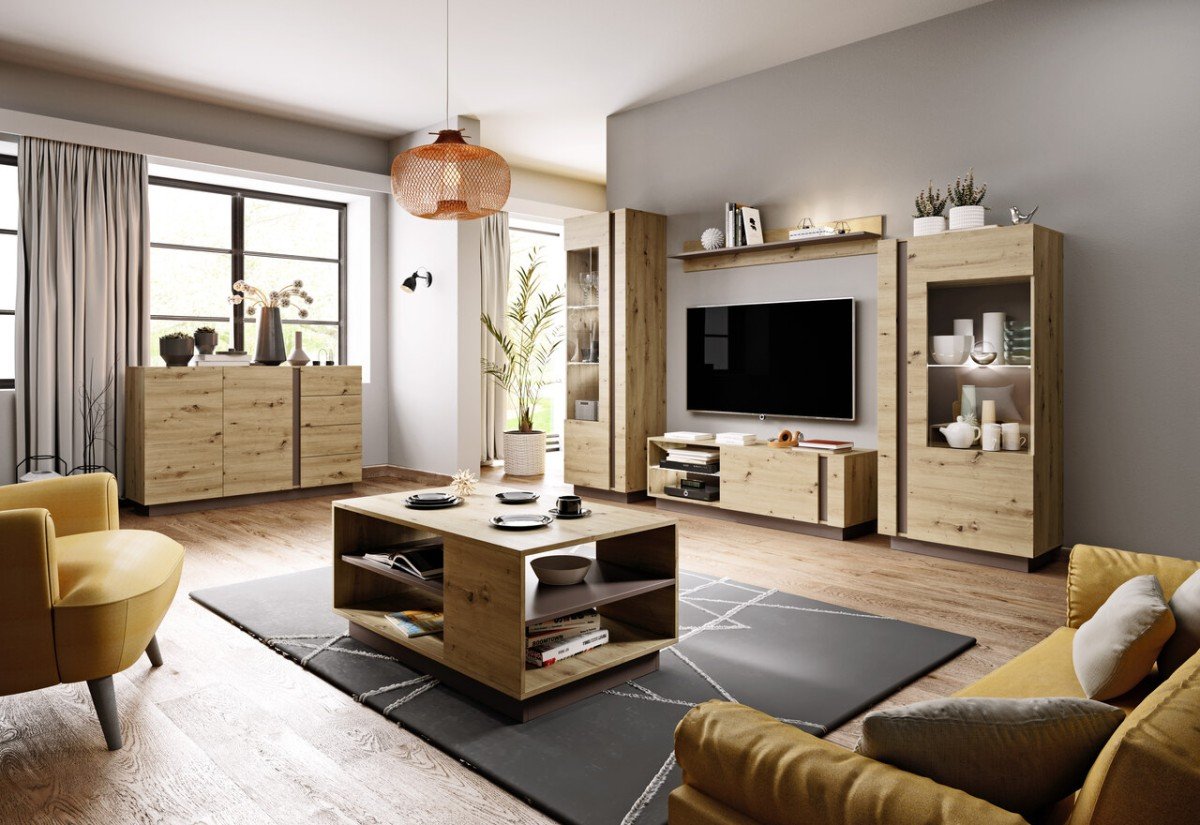 Chest of drawers 138 Arco 2D4S - artistic oak color - Image 3