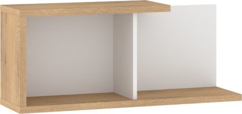 HYBRID 14 piece living room wall shelf, cremona oak white colorHYBRID