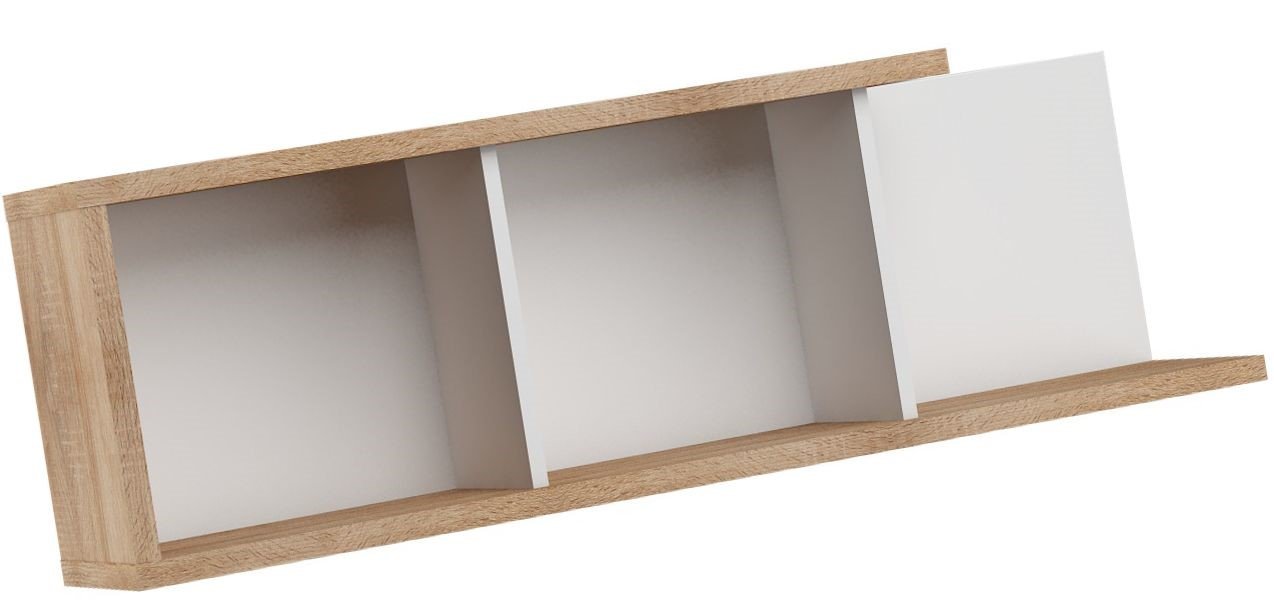 HYBRID 15 piece wall shelf for living room, Sonoma oak, whiteHYBRID - Image 3
