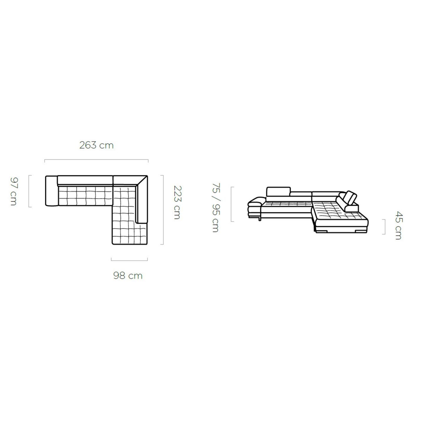 Selva L Gr1 corner sofa - Image 7