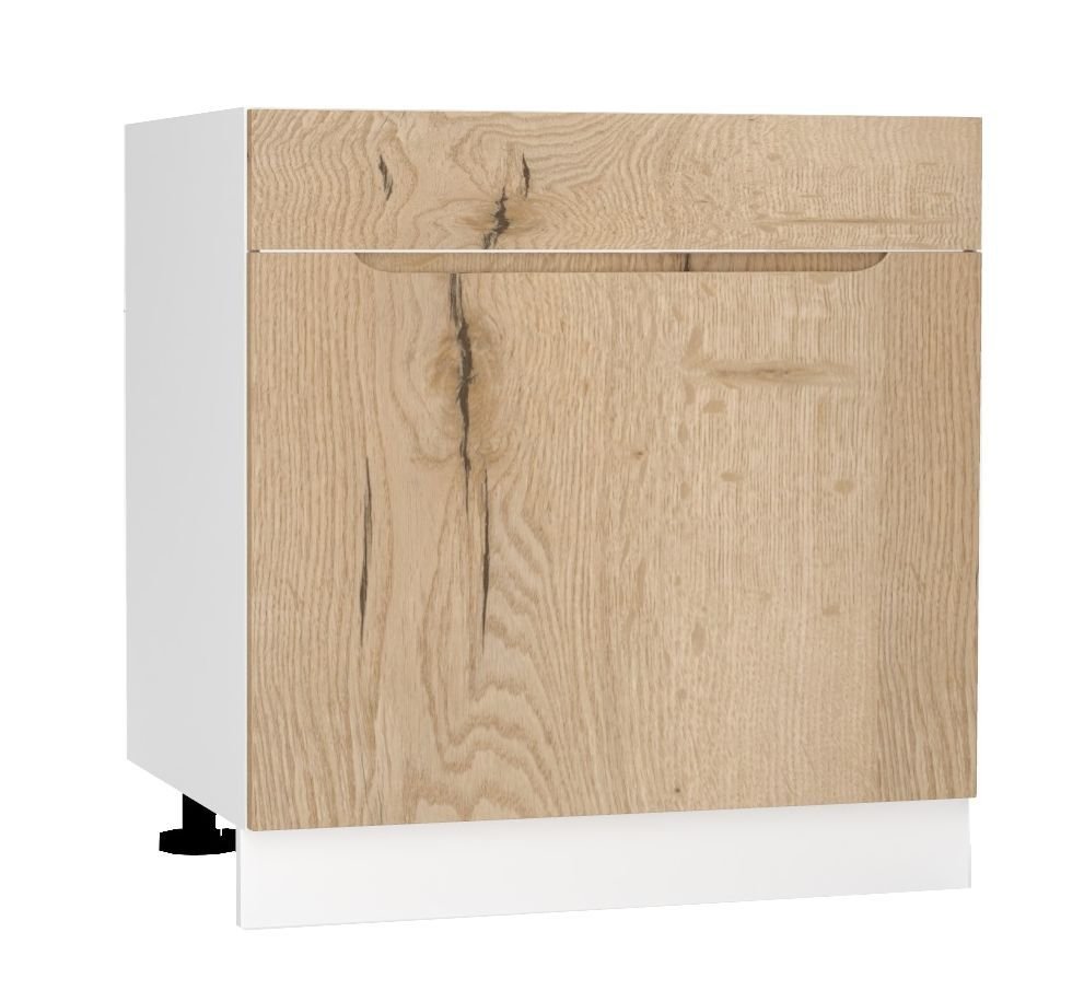 Base cabinet under the sink 80 cm, drawer D80ZL S/1, Zoya plug