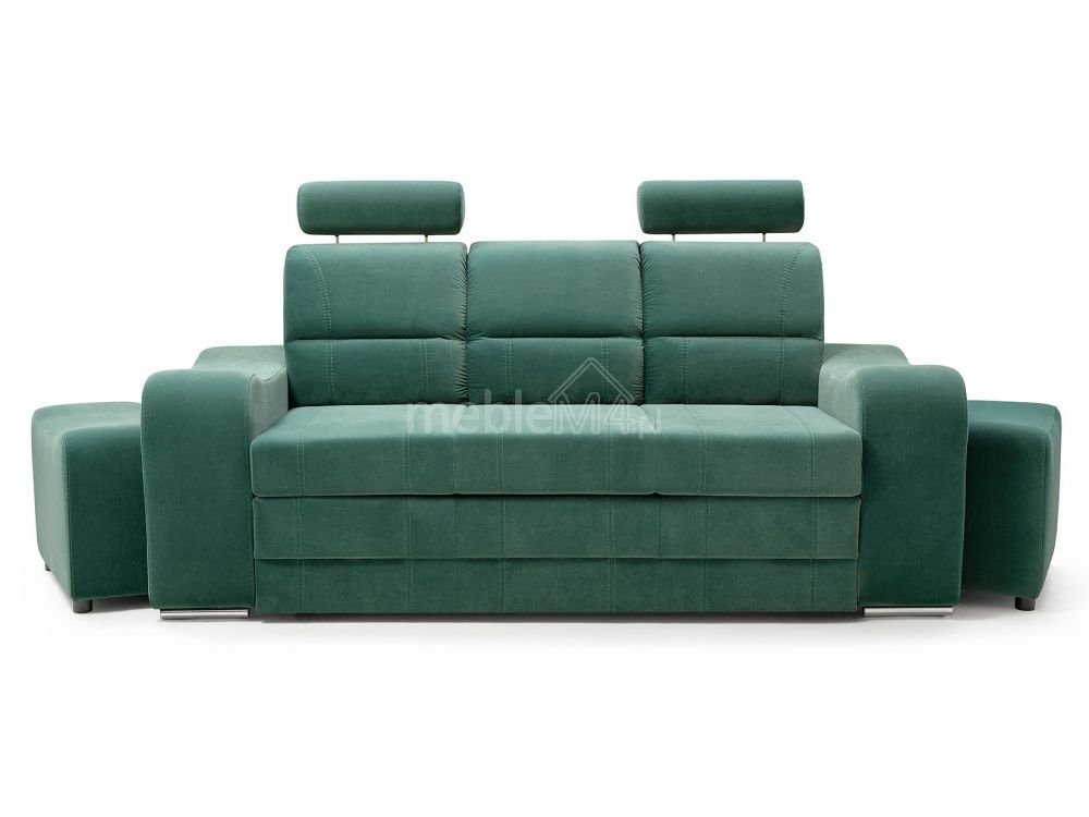 Wenus sofa bed with headrests + 2 poufs Gr3 - Image 2
