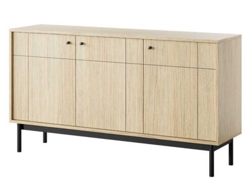 Chest of drawers with shelves JAPANDI K154 oak linear