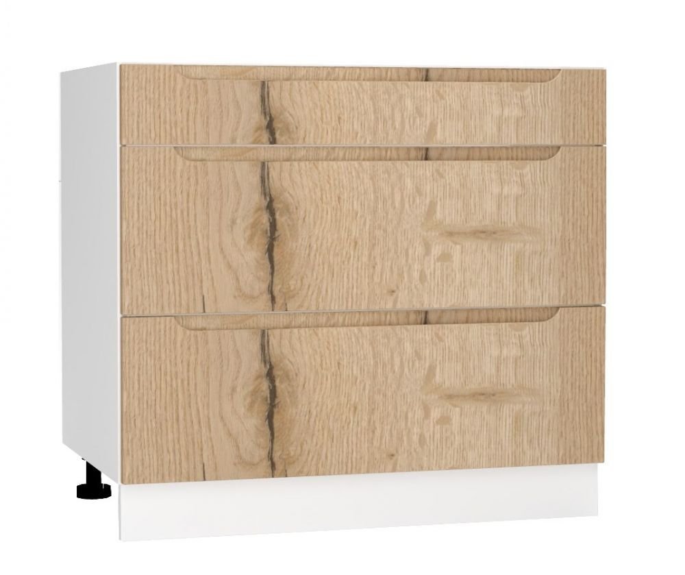Base cabinet for 90 cm drawer board D90 PC S/3 Zoya