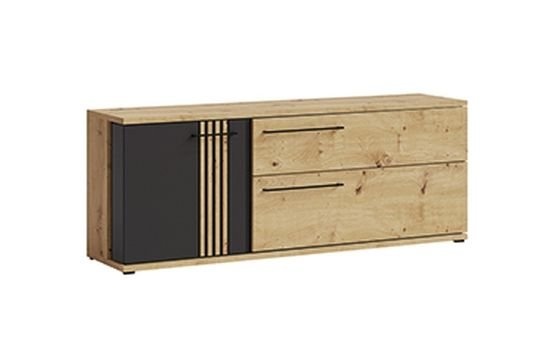 Molto black ML4 loft TV cabinet
