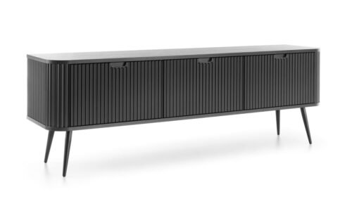 Zova RTV-168 milled desk cabinet, black