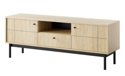 Desk cabinet with drawer RTV154 Japandi oak linea