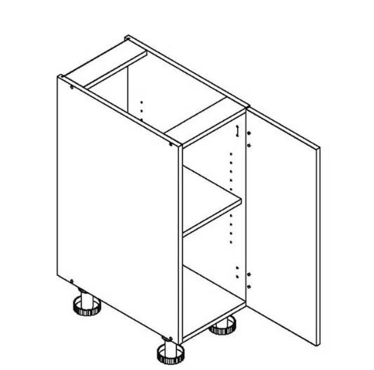 Base cabinet 40 cm Vita D40 P/L - Image 2