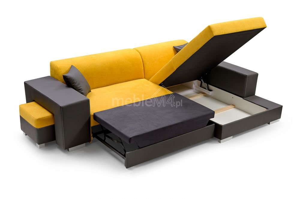 Madagascar fold-out corner sofa + pouf Gr0 - Image 5