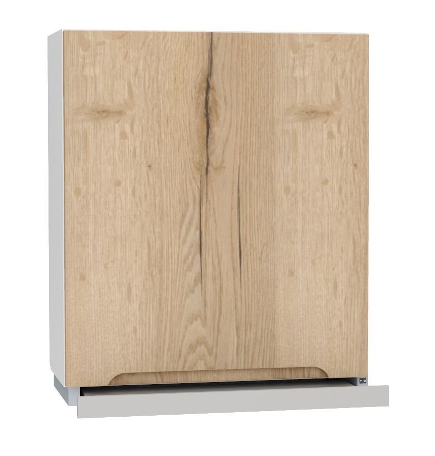 Wall cabinet 60 cm with silver hood W60/68 SLIM P/L Zoya