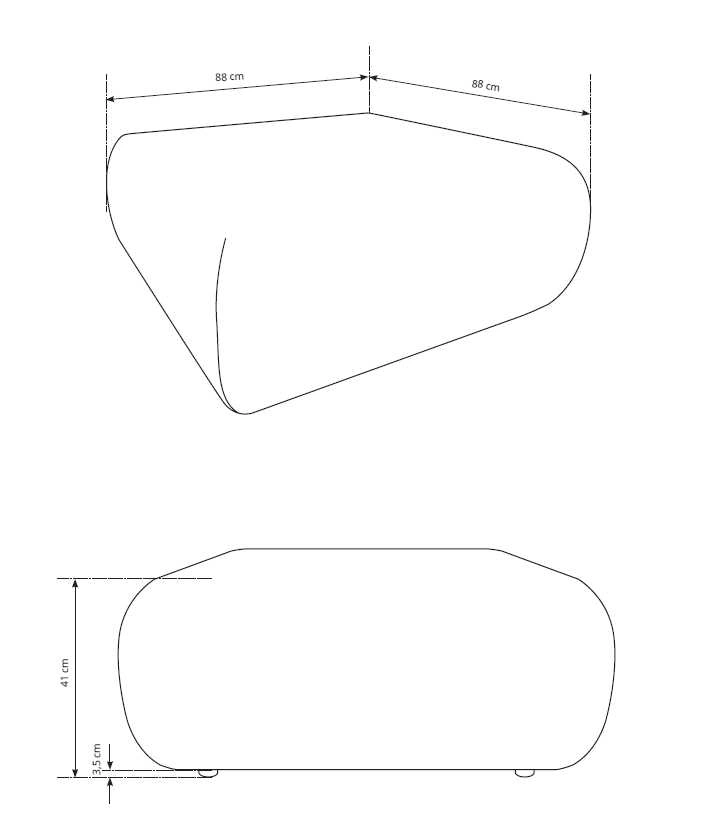Upholstered pouf for Puente Gr1 sofa - Image 4
