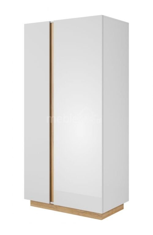 Wardrobe 96 Arco – glossy white