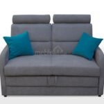 Wibaro two-seater sofa bed with headrests Gr2