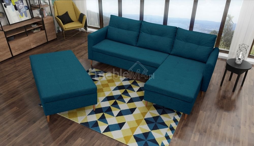 Areo non-extendable corner sofa + Gr0 pouf - Image 7