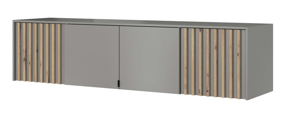 Nelly 4D wardrobe, gray with grille - Image 4
