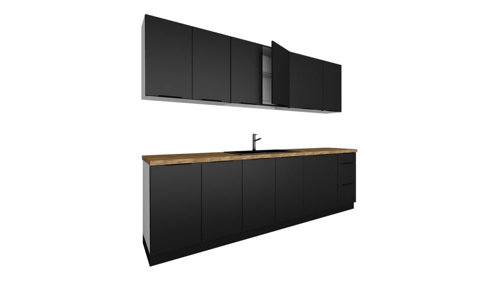 Wall cabinet 60 cm with hood Mina W60 OKGR - Image 6