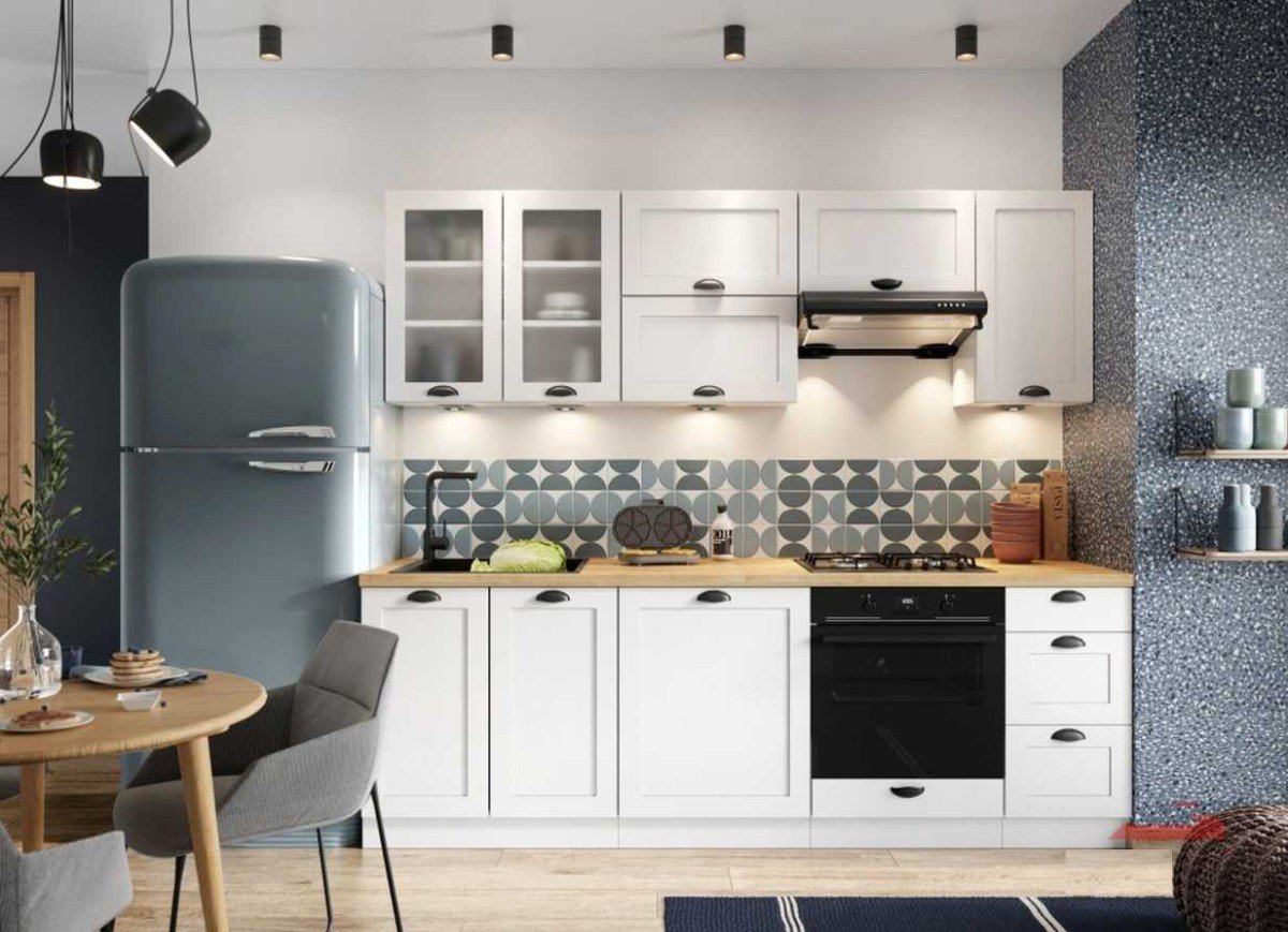 Kitchen set 260 cm Adele white matte