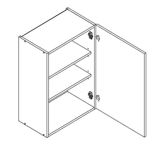 Wall cabinet 60 cm Vita W60 P/L - 1 front - Image 2