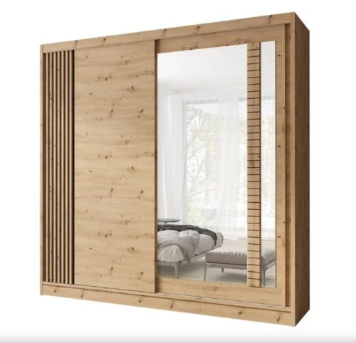 Loft style wardrobe with grilles 200 cm Artiz