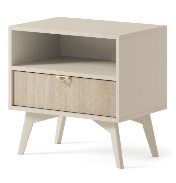 Nightstand with herringbone front Forest S54 - Image 4