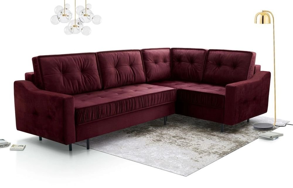 Akita corner sofa bed with ruffles - Image 4