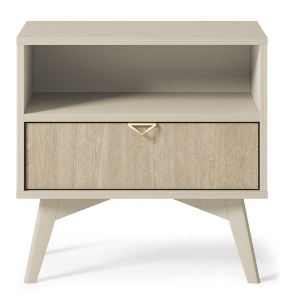 Nightstand with herringbone front Forest S54 - Image 5