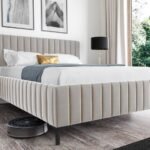 Soft bed with legs, 15 cm thin Luiz 24 Gr2